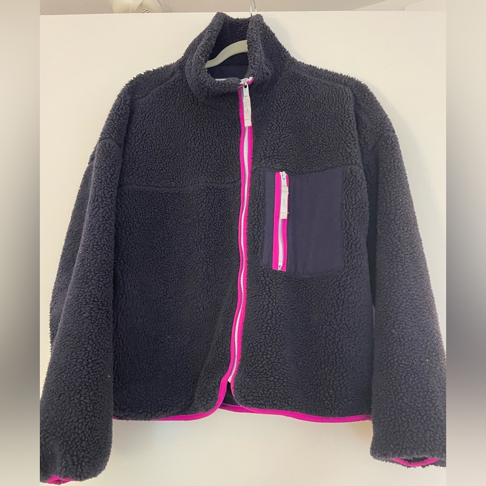 Gap navy fleece jacket - size Small